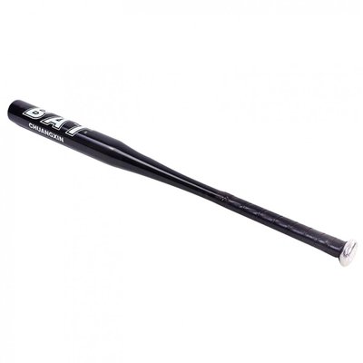 Біта бейсбольна алюмінієва 63см, колір чорний Z63-BLK фото